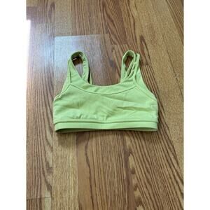 Lululemon Love To Layer Sports Bra Yellow Green Size 4